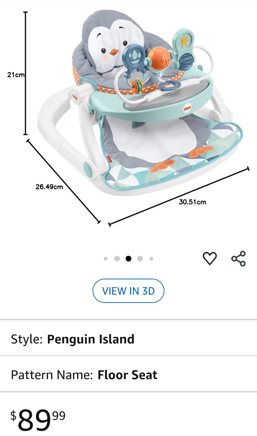 Fisher-Price Sit-Me-Up Floor Seat - Penguin Island - photo 2