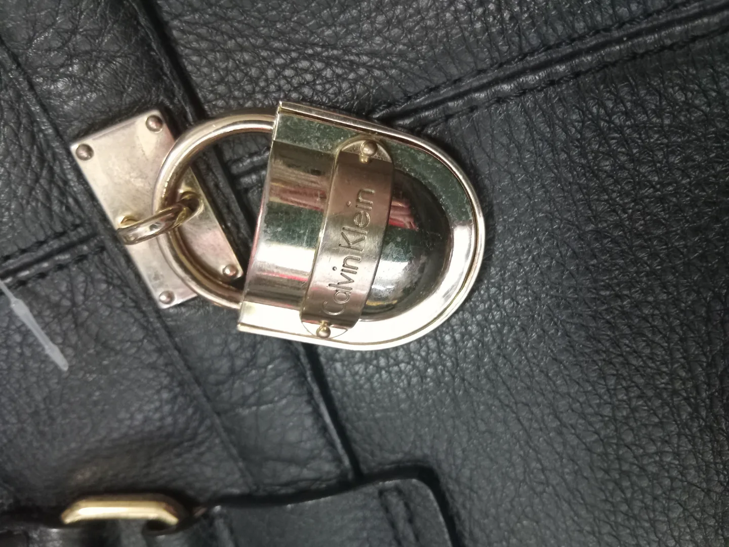 Calvin Klein Black Leather Handbag image indicator(2)