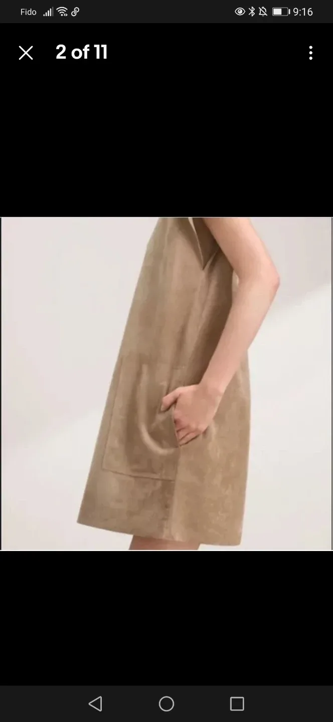 Wilfred Free Suede Mini Dress - Size XS oversized image indicator(2)