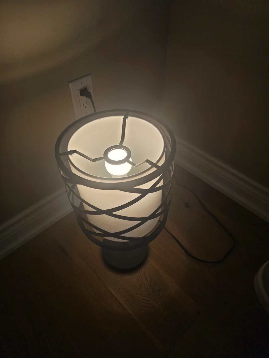 Modern Table Lamp with White Shade image indicator(2)