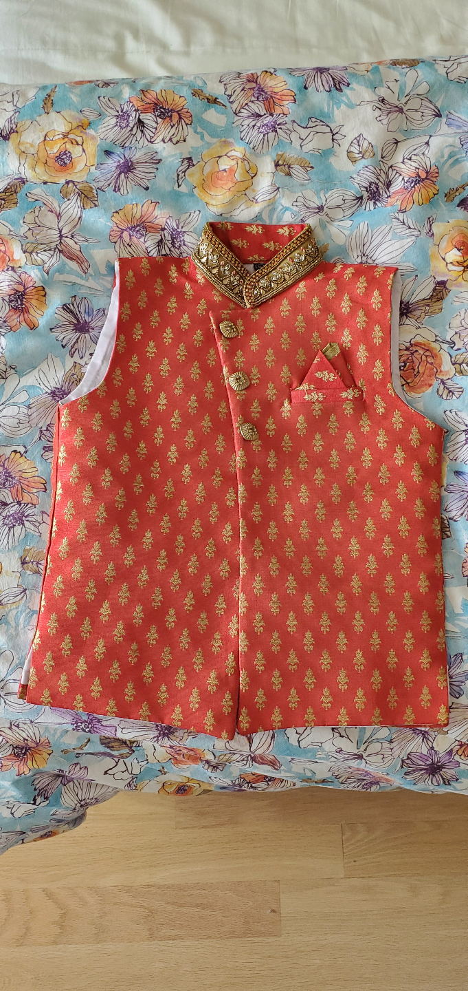 Kids' Traditional Indian Outfit - Sherwani and Churidar Set - photo 4