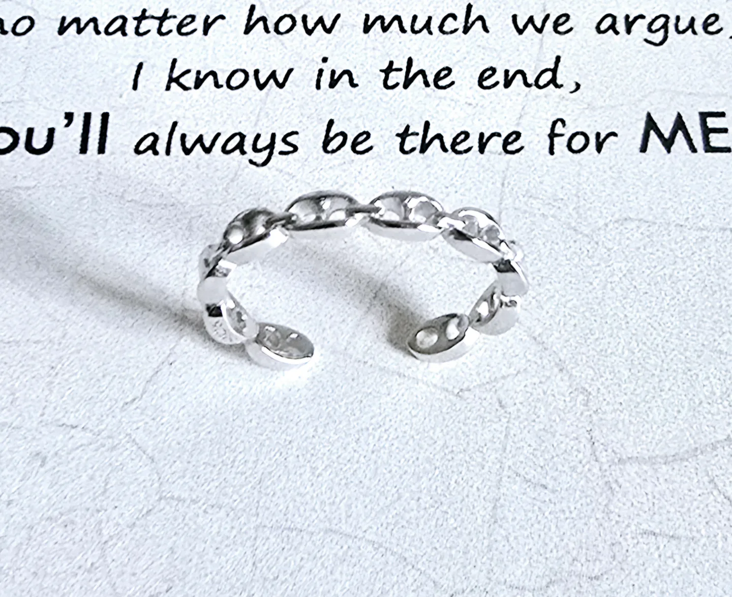 New Mariner Chain Pattern adjustable ring. image indicator(4)