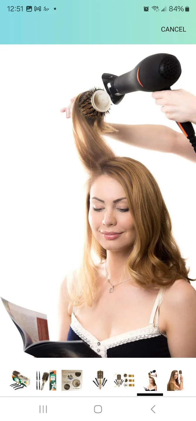 Ndure Beauty Hair Brush for Blow Drying, Curling.. image indicator(3)