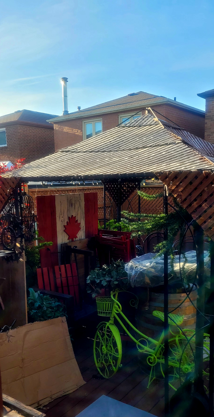 Outdoor Gazebo with Wooden Roof - photo 3