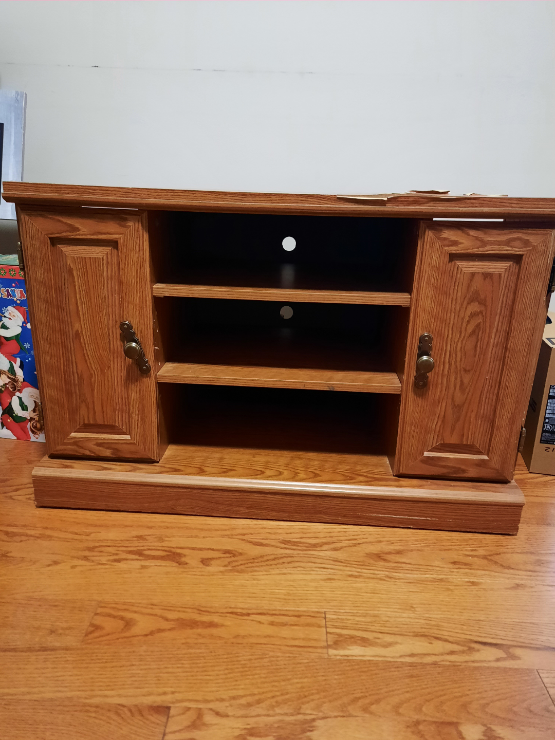 Oak Wood TV Stand