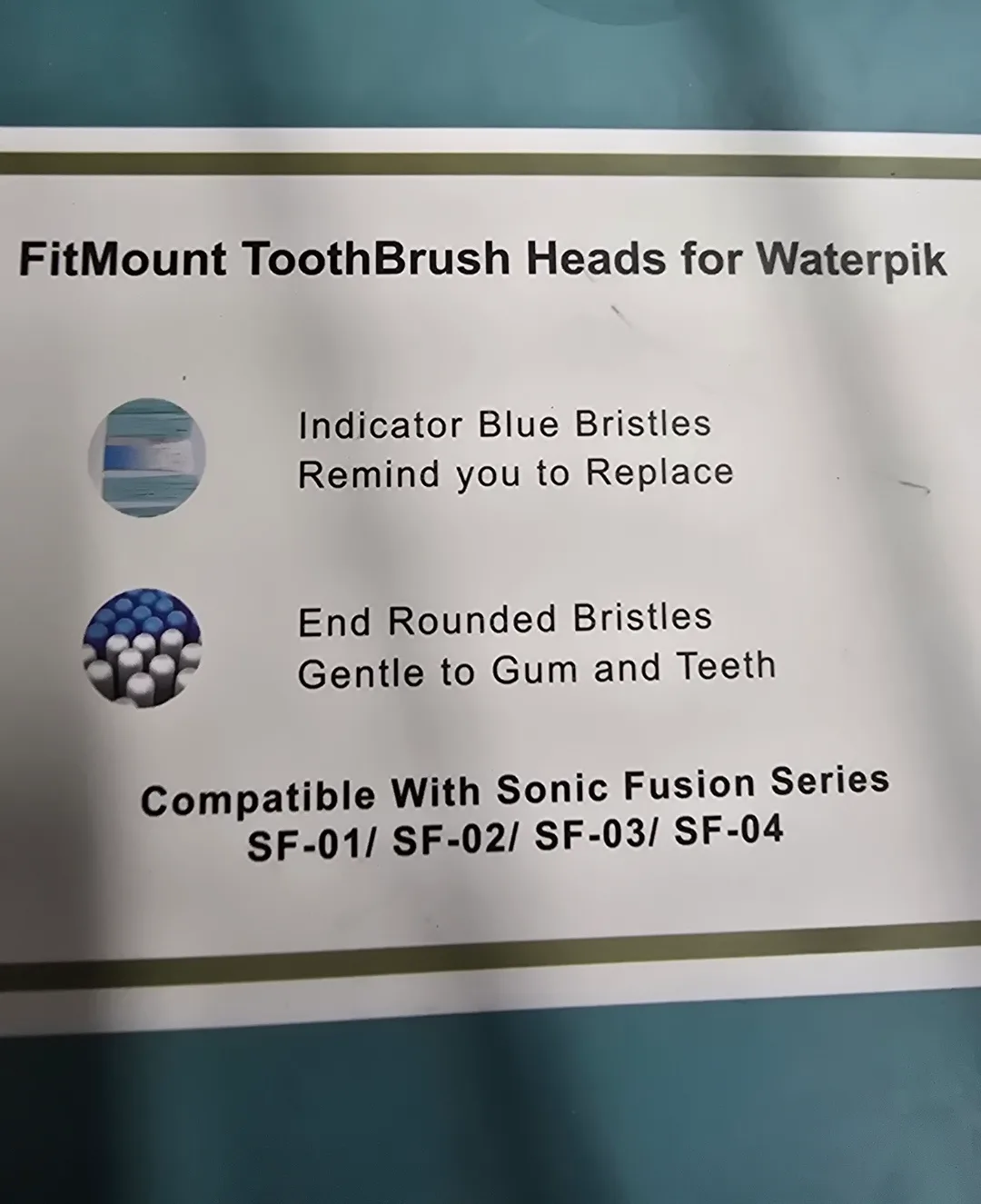 6x Waterpik Sonic Fusion Replacement Brush Heads image indicator(2)