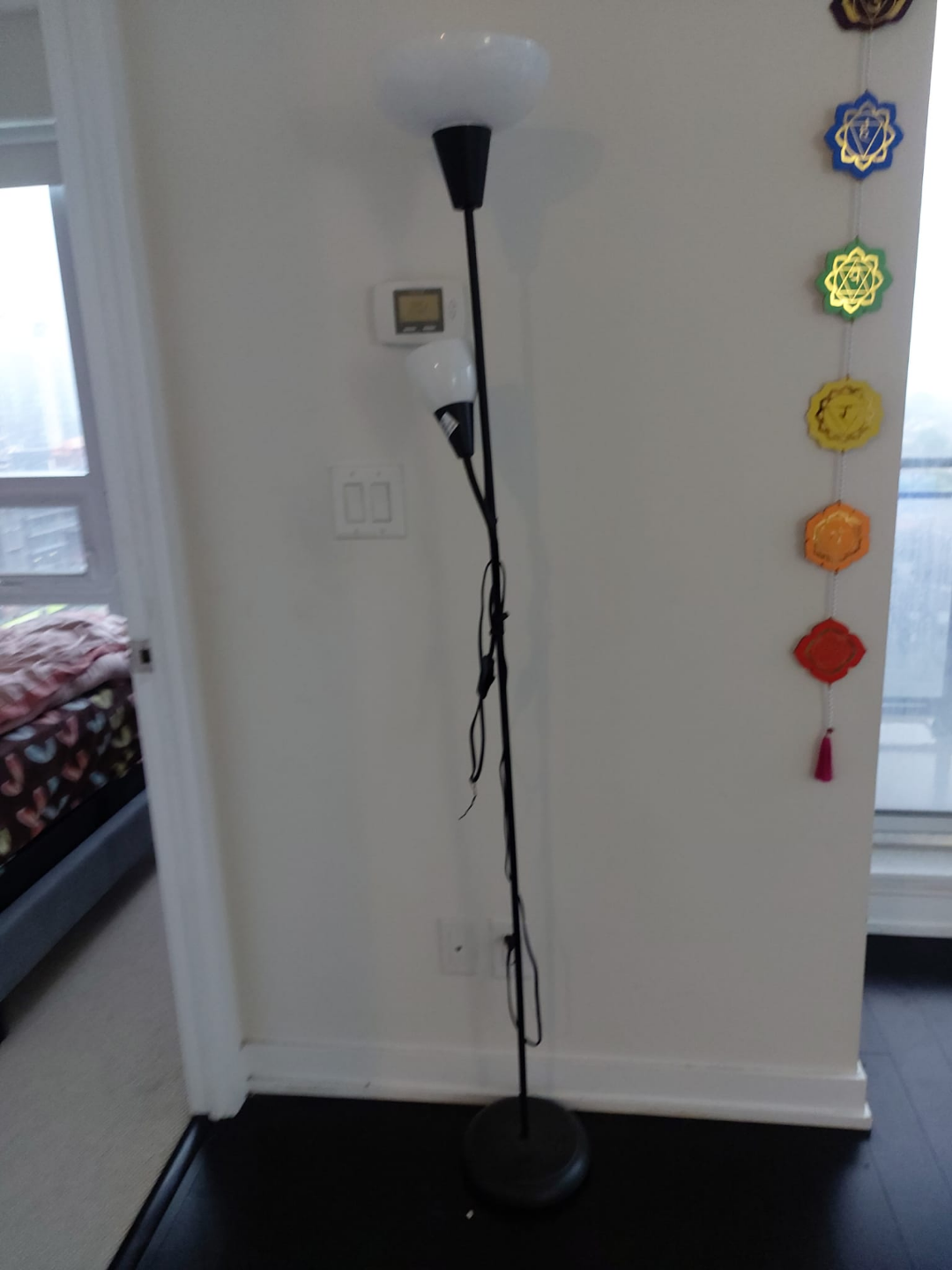 Black Floor Lamp with Two Lights - photo 4