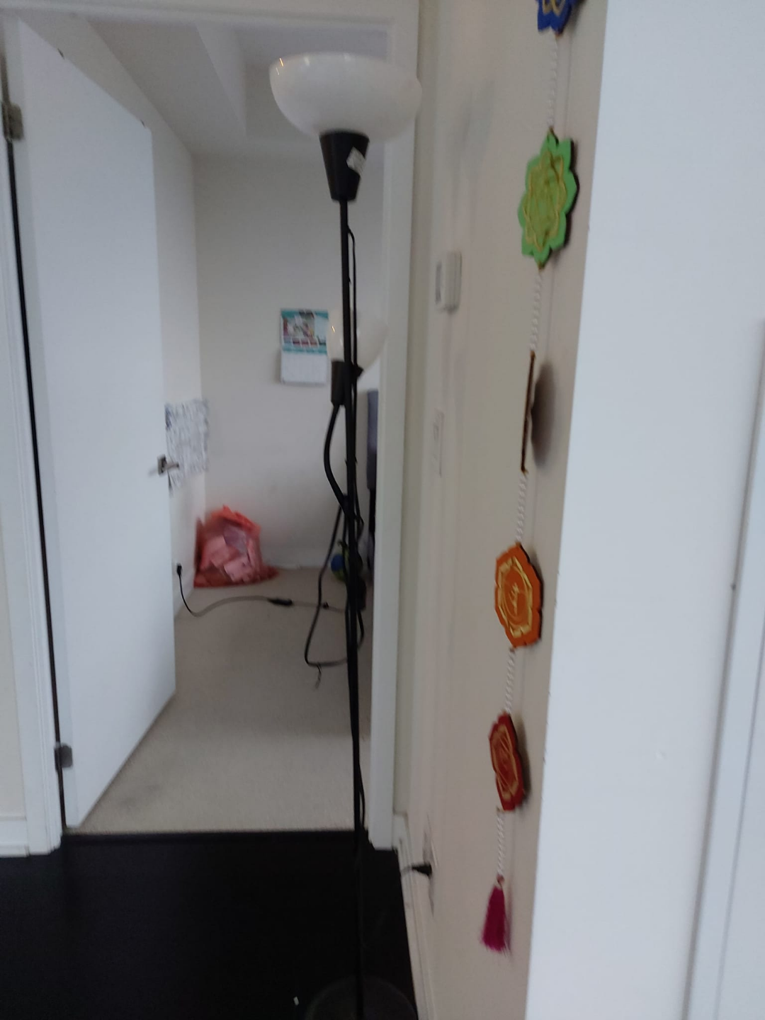 Black Floor Lamp with Two Lights - photo 5