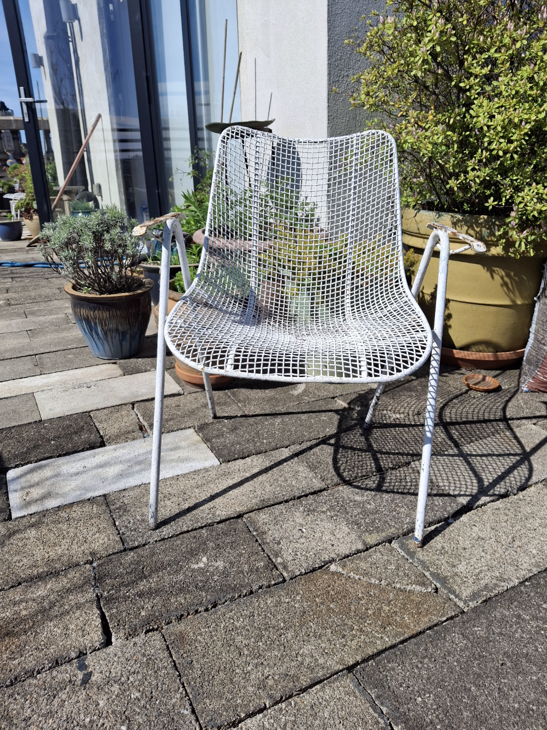 4 Vintage SCULPTURA MCM Armchairs by WOODARD Metal OUTDOORS - photo 3