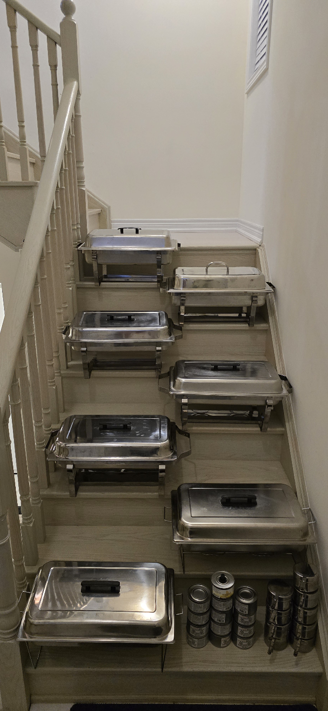 7 Stainless Steel Chafing Dishes with Fuel Holders and fuel - photo 3