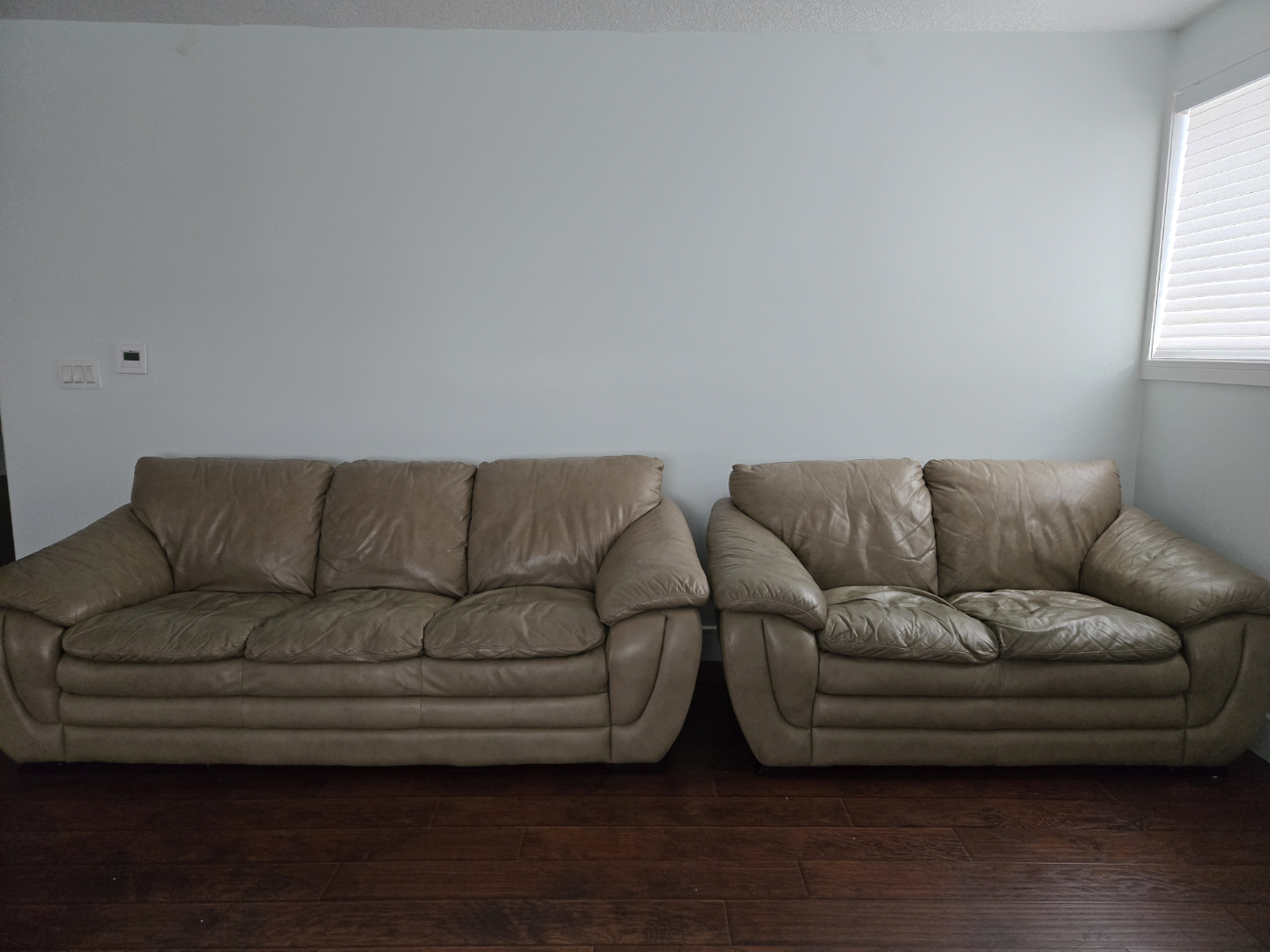 Matching Leather Sofa Set
