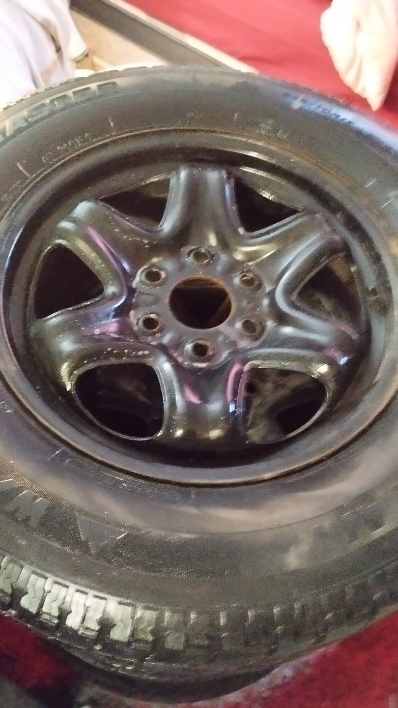 Used Motomaster 245/70R16 All-Season Tires on Steel Rims