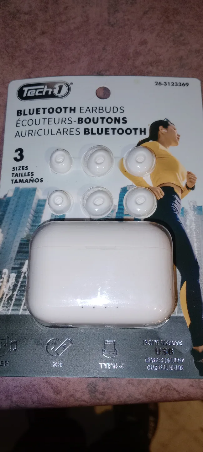 Tech 1 Bluetooth Earbuds with Charging Case thumbnail