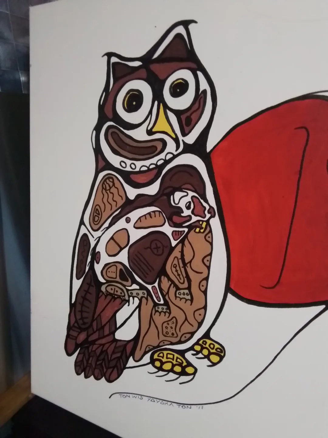 First Nations AOC painting by Ton Wis Yayaka Ton 2017 image indicator(2)