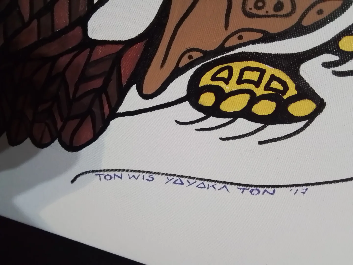 First Nations AOC painting by Ton Wis Yayaka Ton 2017 image indicator(3)