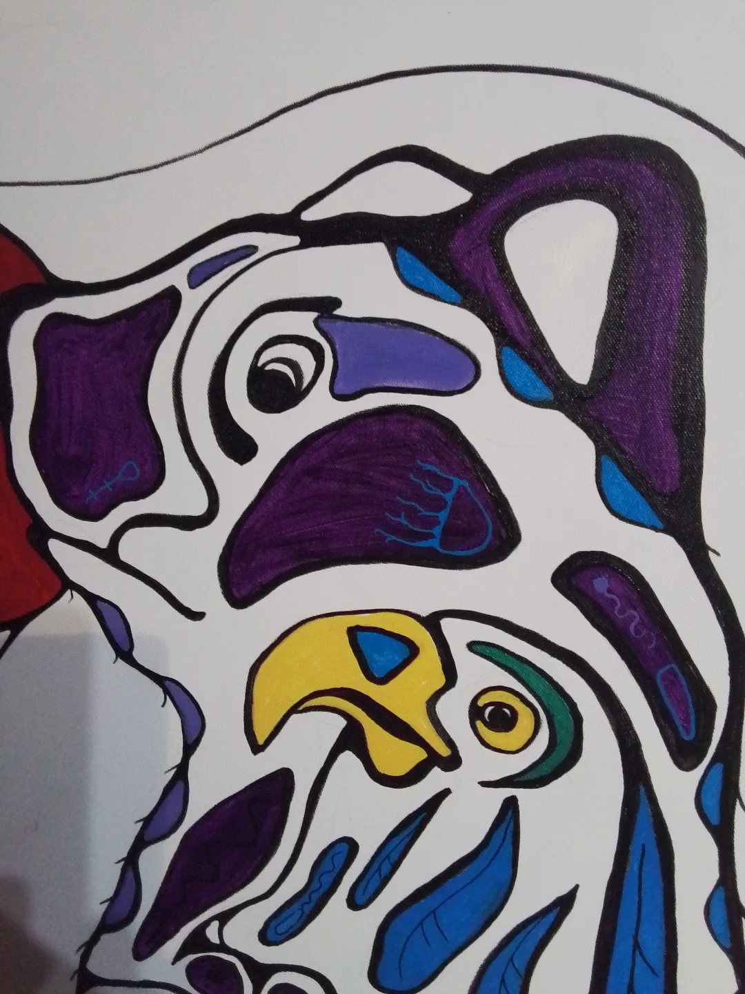 First Nations AOC painting by Ton Wis Yayaka Ton 2017 image indicator(6)