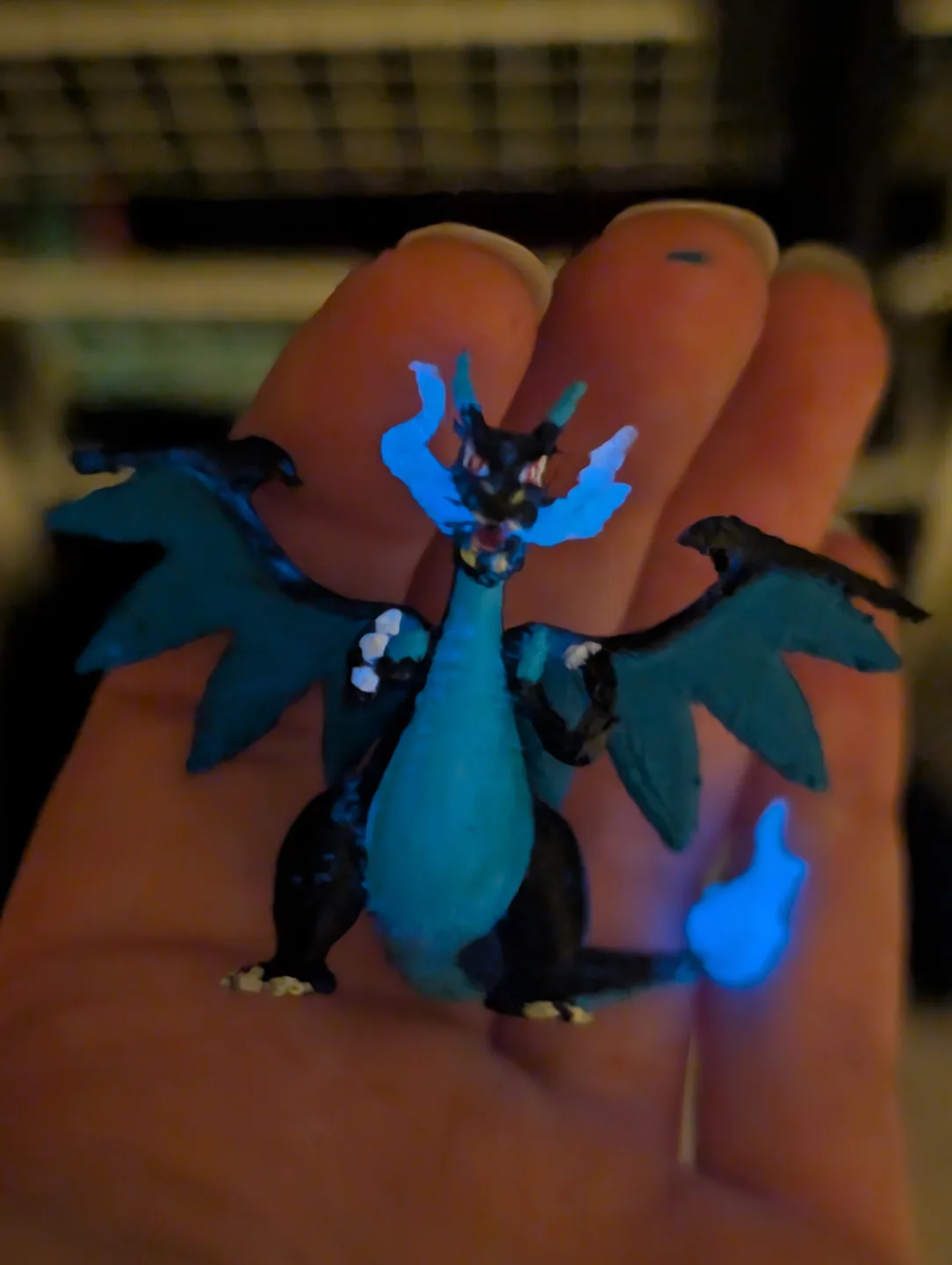 Charizard PSA card with hand painted accessories image indicator(6)