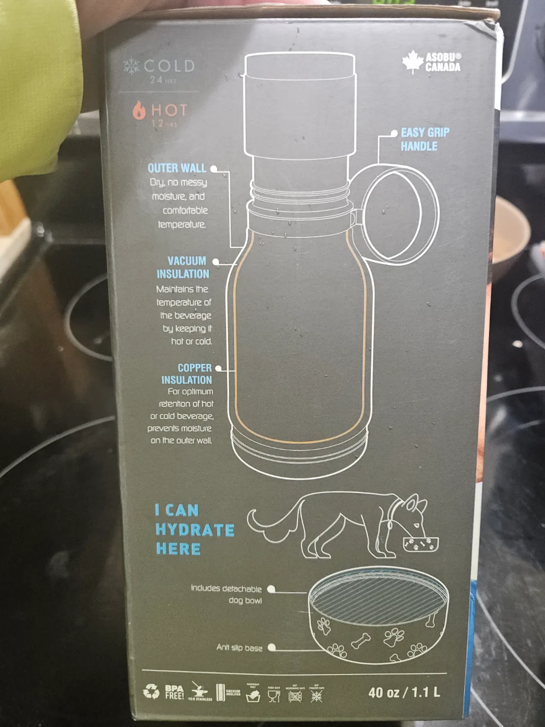 ASOBU Dog Water Bottle with Bowl image indicator(5)