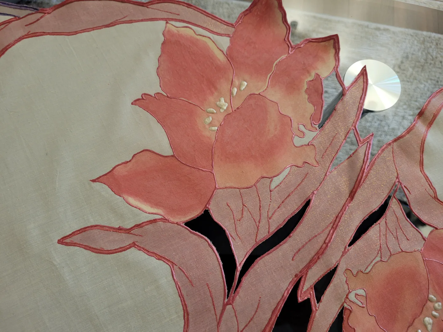 Vintage Floral HAND PAINTED table mats image indicator(3)