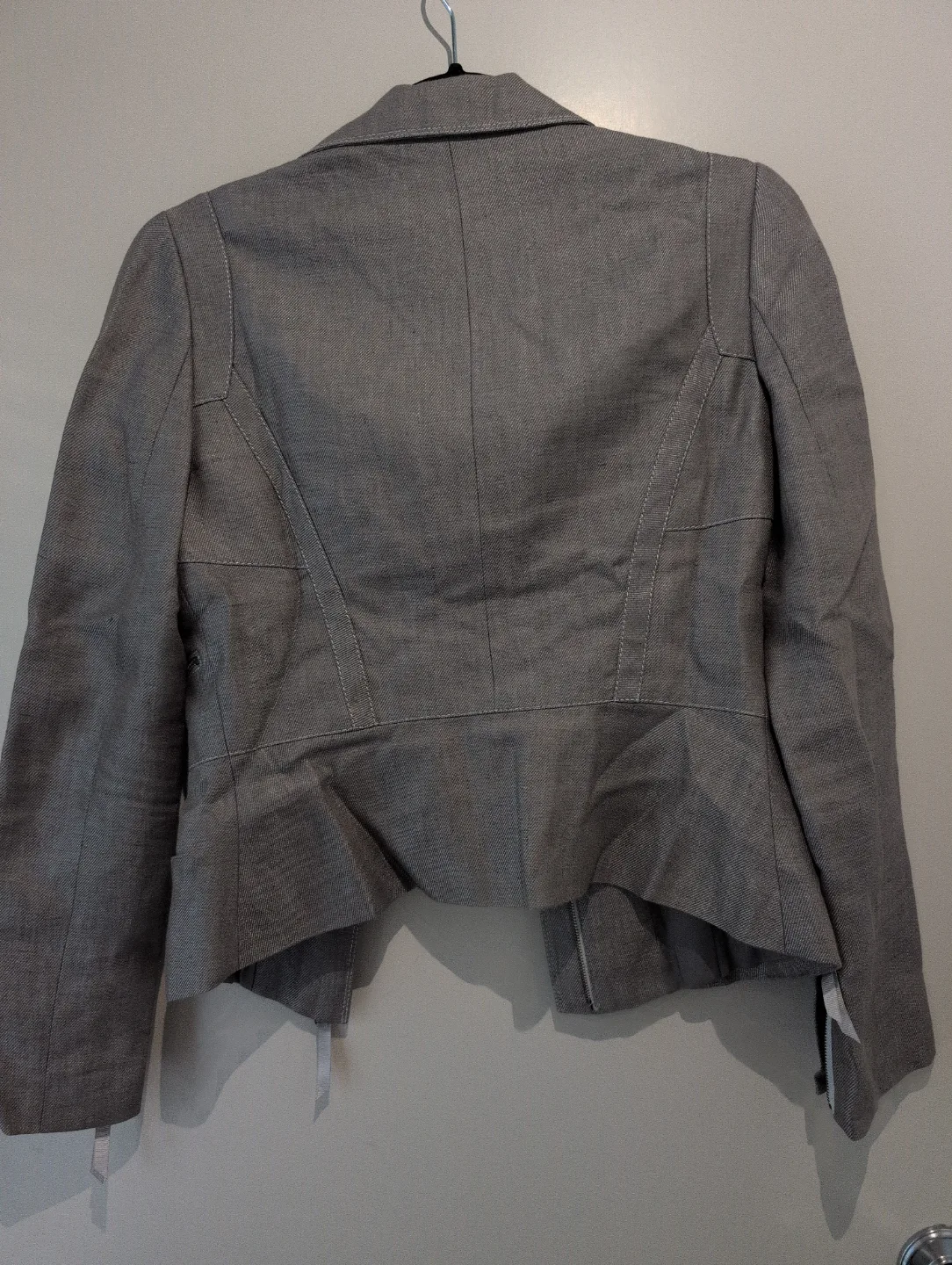 Linen metallic grey Blazer Size 32 image indicator(5)