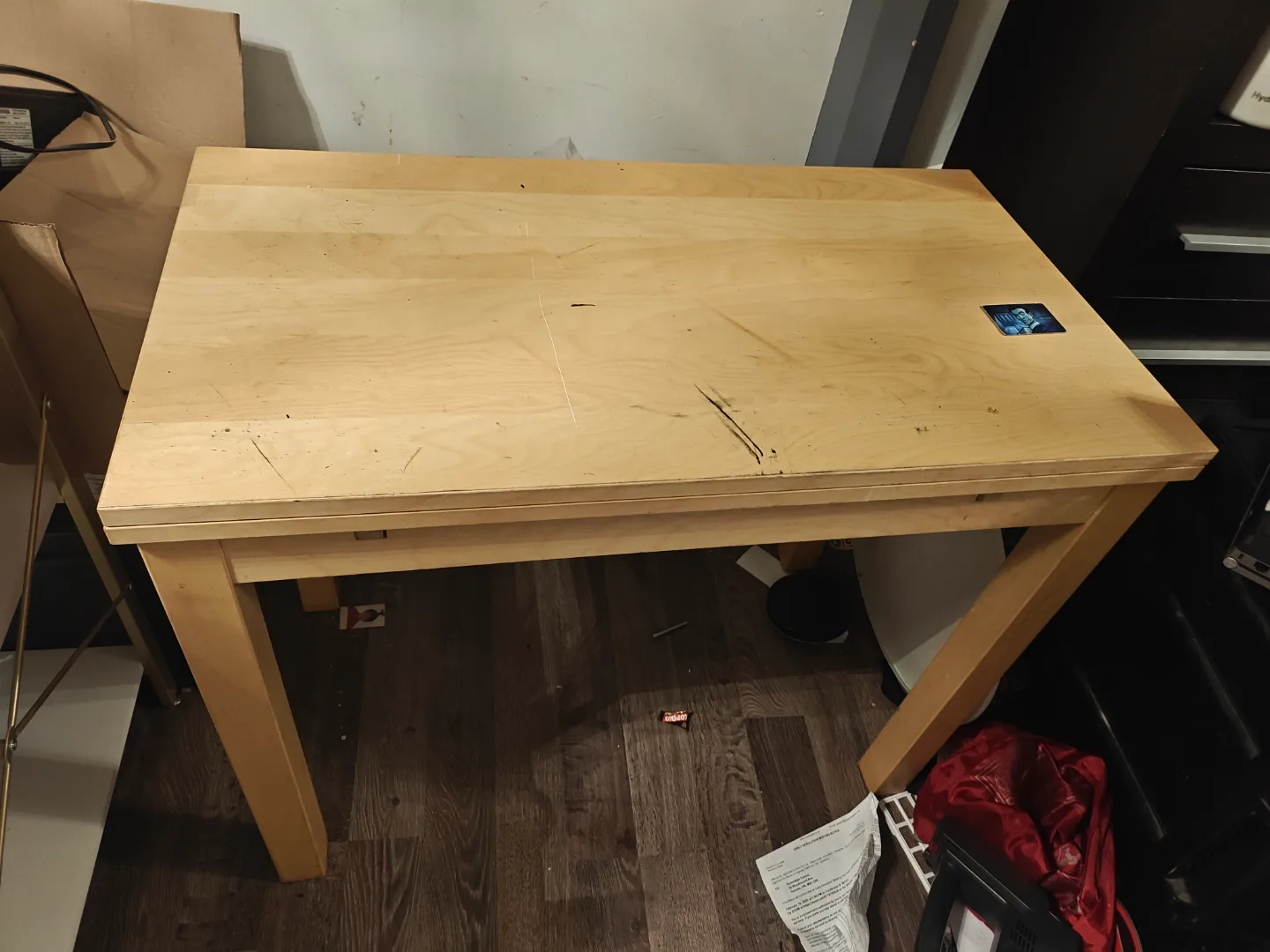 Wooden desk or table ikea thumbnail