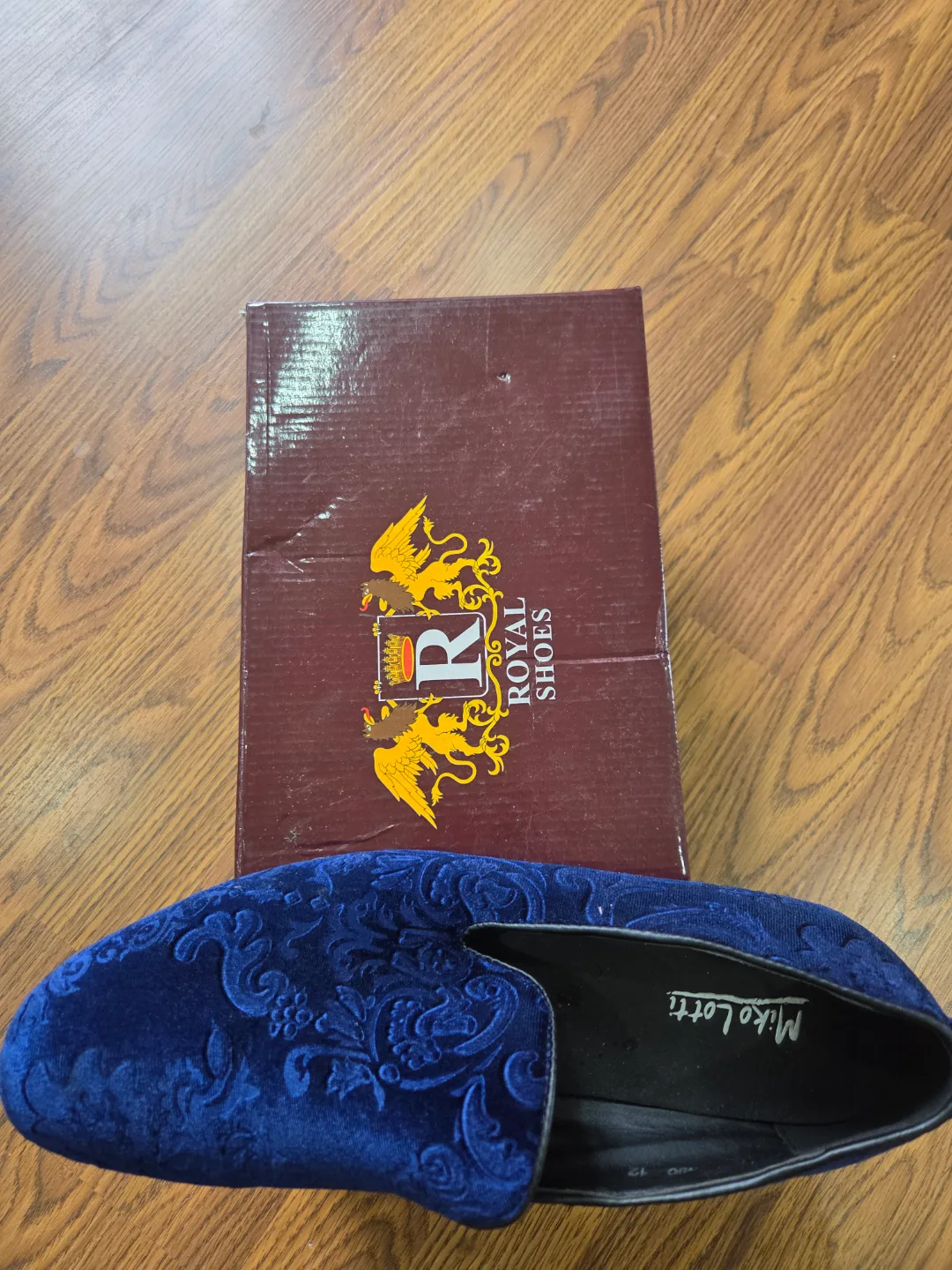 Men's Mikoletti Blue Velvet Loafers image indicator(2)