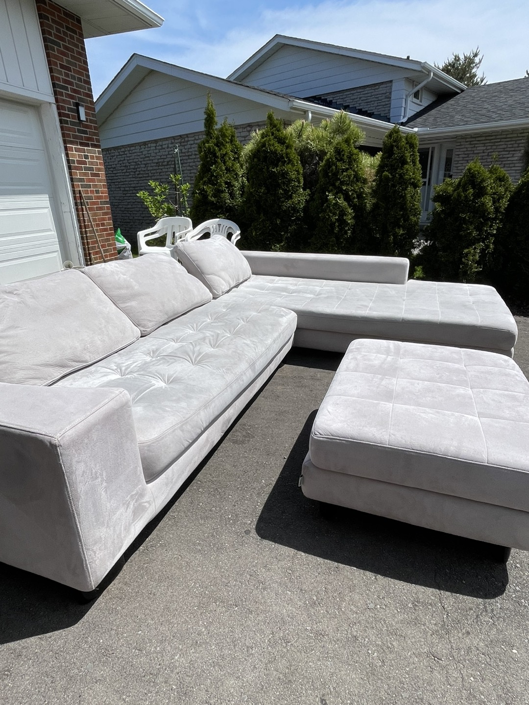 Large grey sofa - photo 2