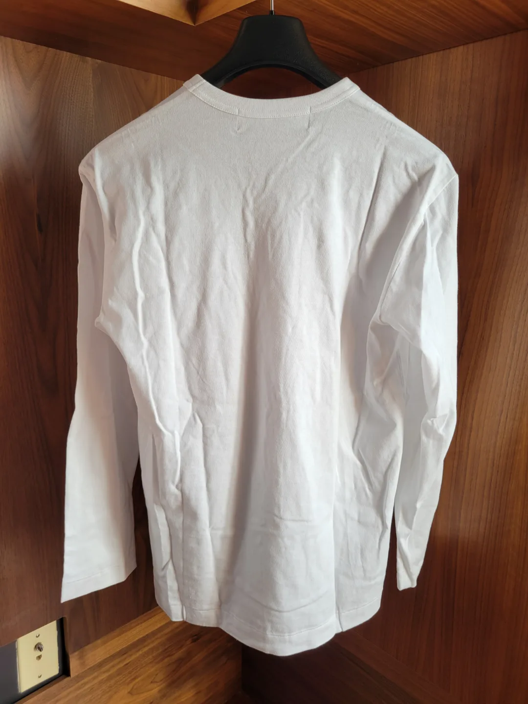 New Commes Des Garcons Long Sleeve White T Shirt - Large image indicator(2)