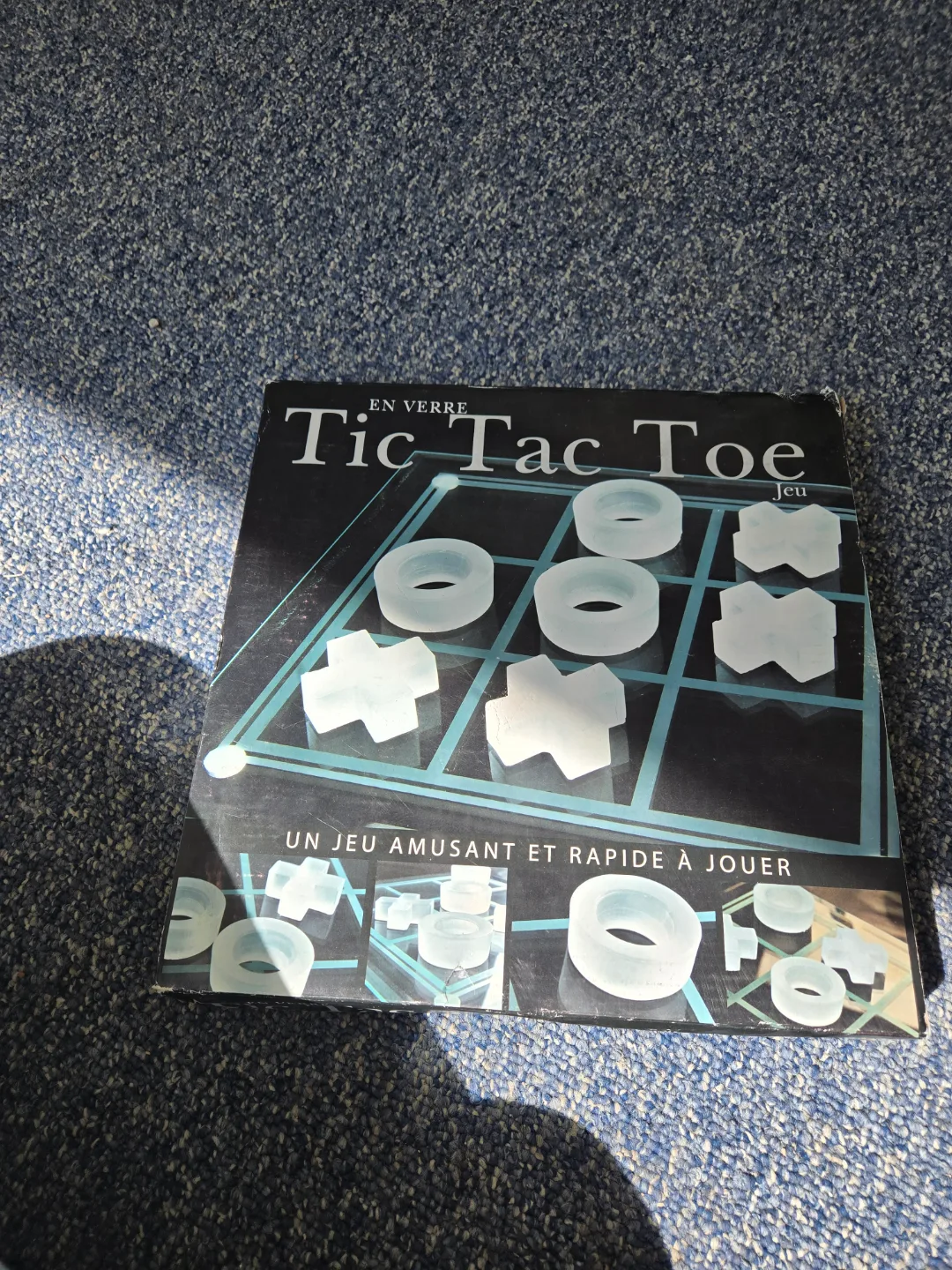 Vintage Glass Tic Tac Toe Game thumbnail