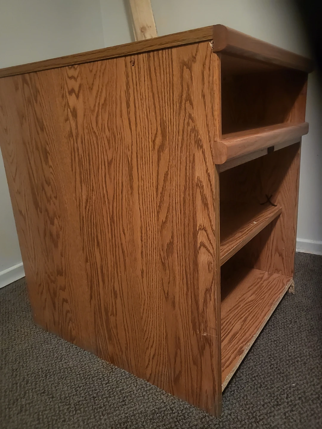 Oak Wooden Storage Unit- FREE - photo 3