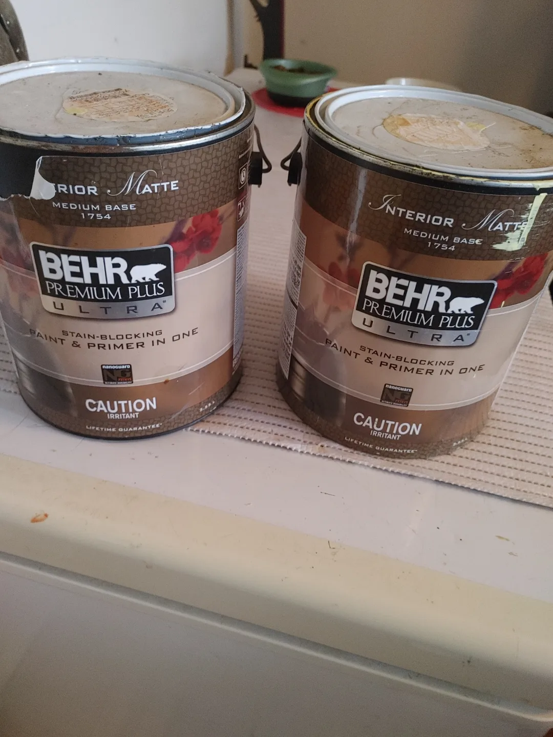 Two cans of Behr Premium Plus Ultra paint thumbnail