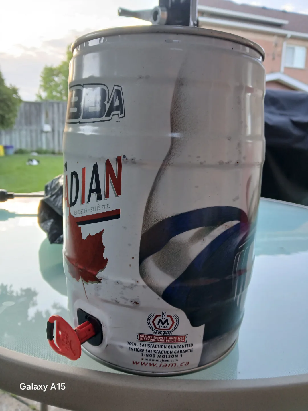 Molson Canadian Lager Toronto Maple Leafs Mini Keg image indicator(3)