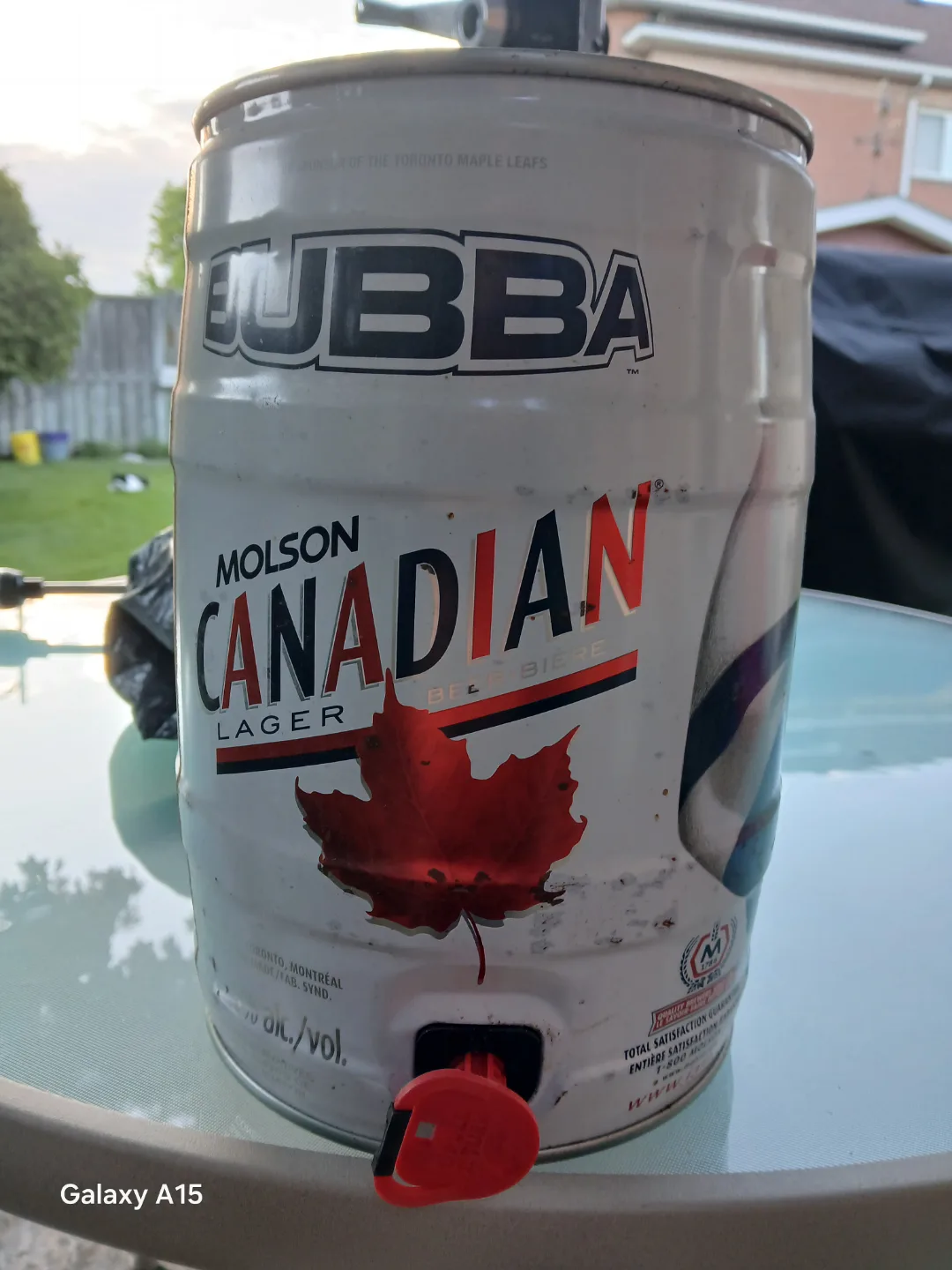 Molson Canadian Lager Toronto Maple Leafs Mini Keg image indicator(4)