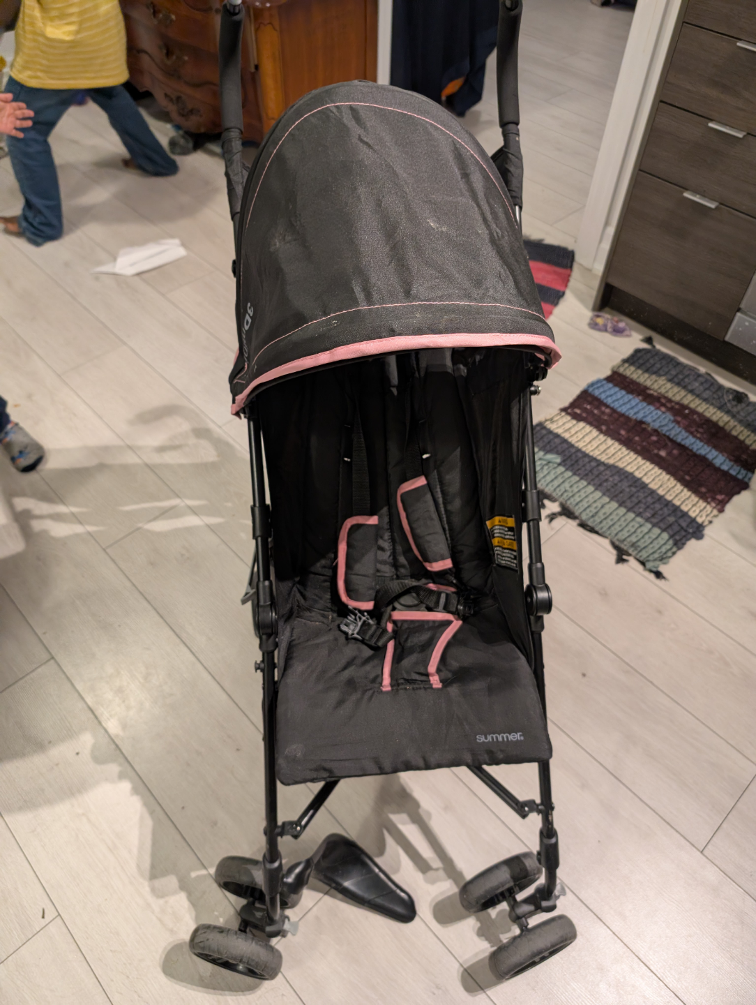 3D Mini Stroller - Black and Pink - photo 2