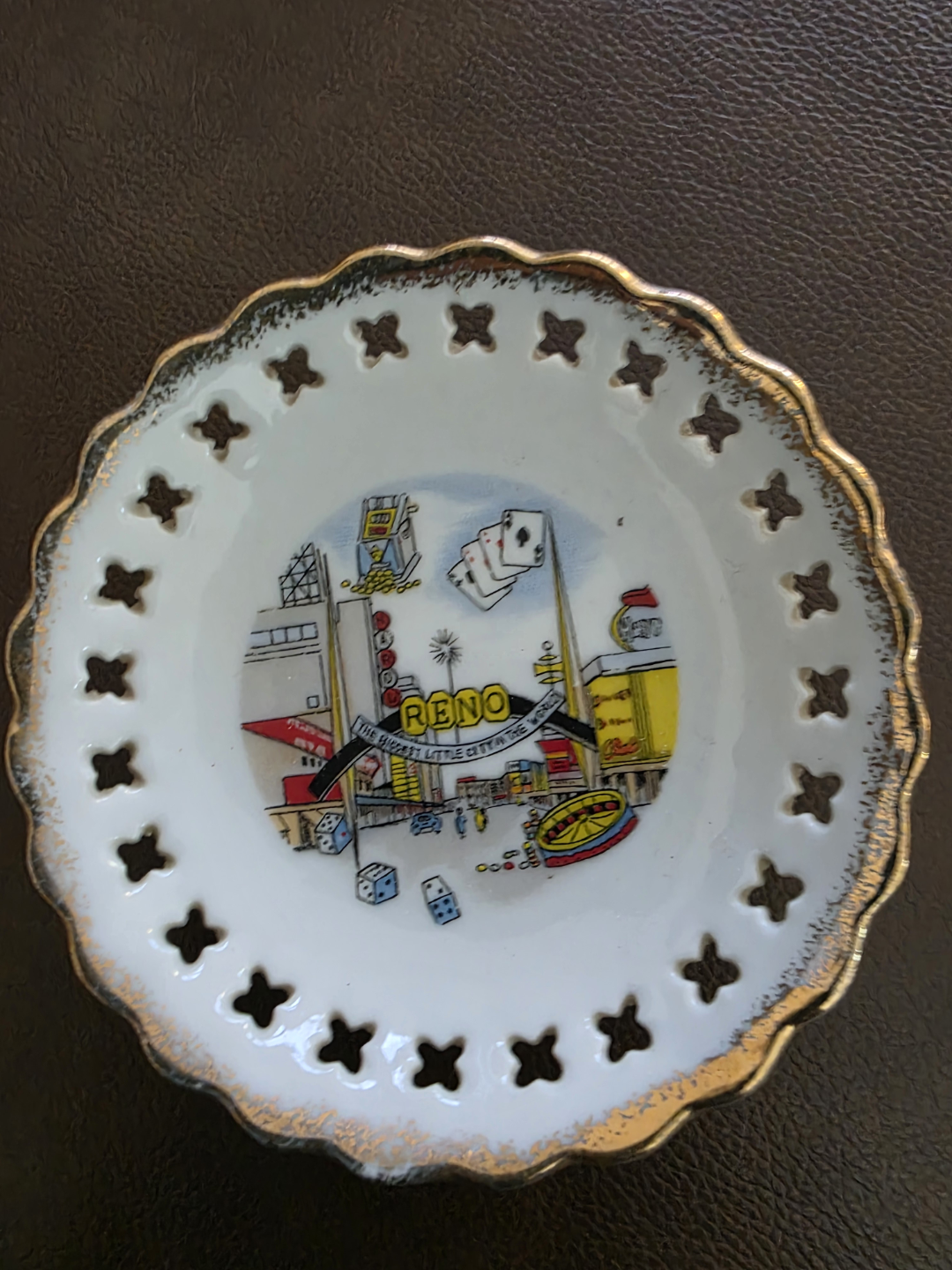 Vintage Reno Nevada Souvenir Plate