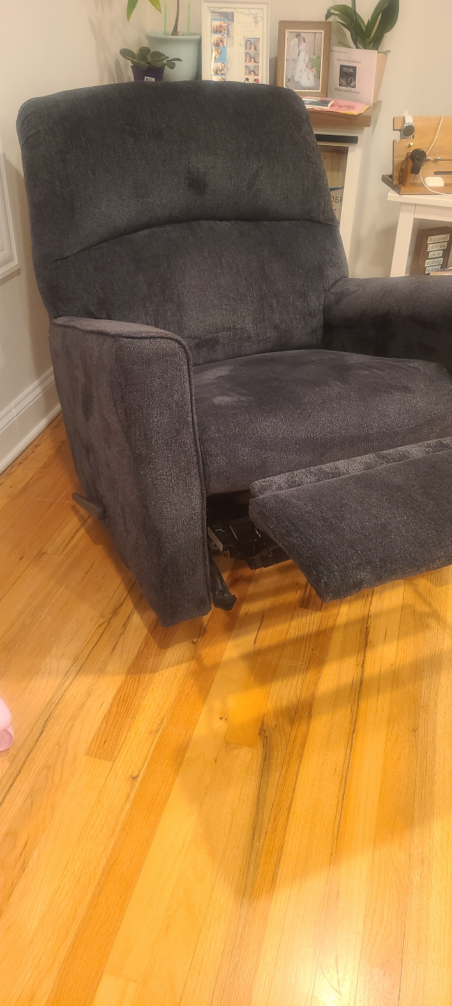 Reclining Chair - Dark Gray Fabric
