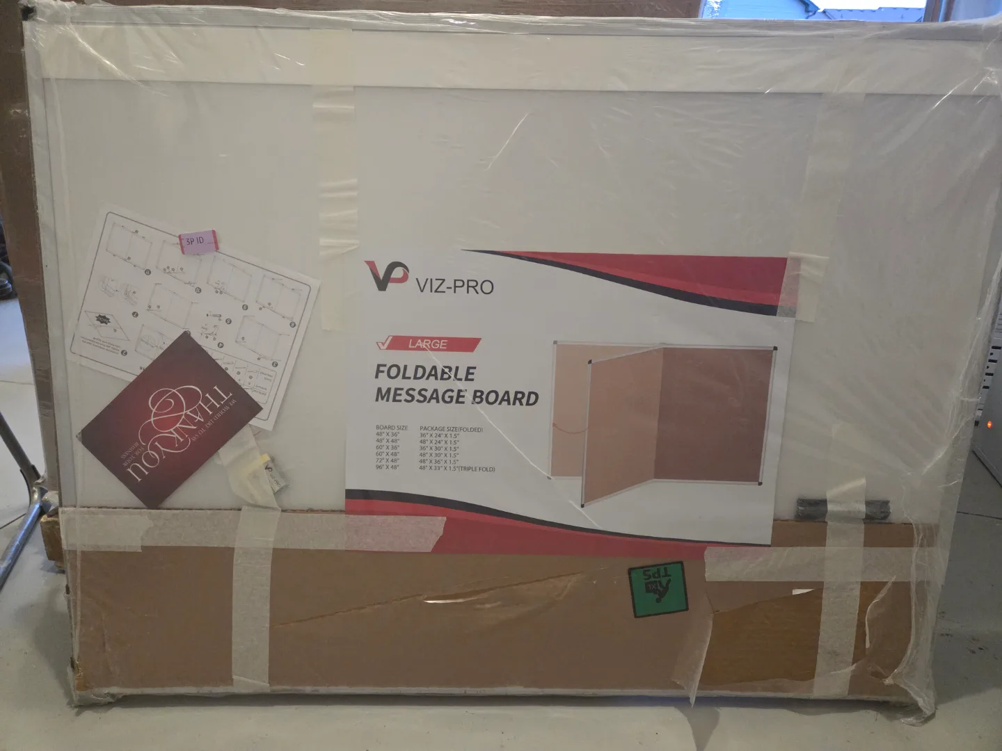 Viz-Pro Large Foldable Message Board thumbnail