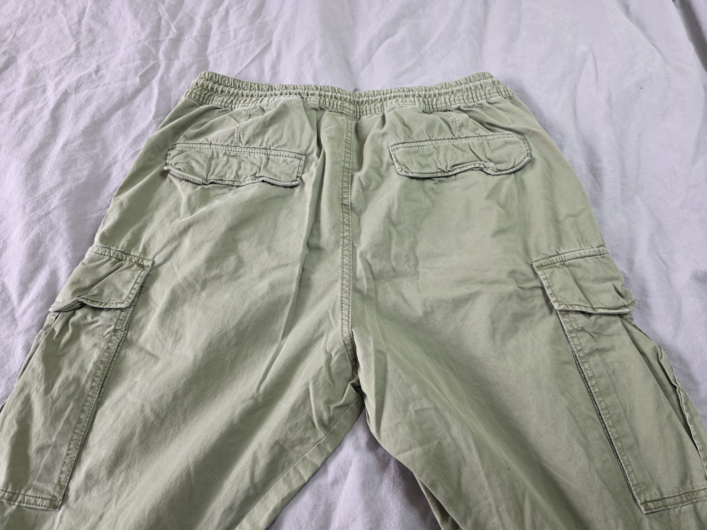 H&M - Men's Olive Green Cargo Joggers - Size XL - photo 5