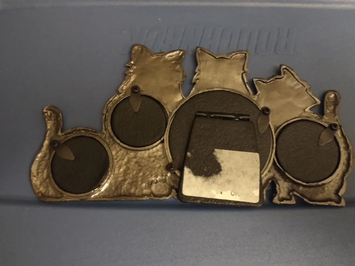 KITTY CAT PEWTER PICTURE FRAME image indicator(2)