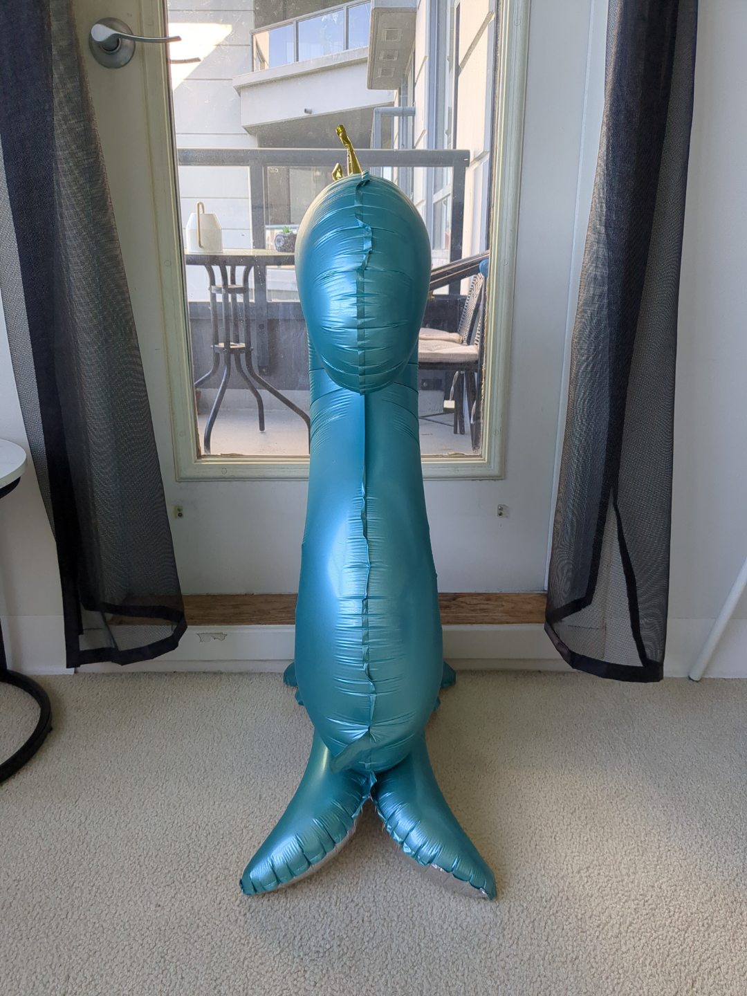 Blue No. 2 Birthday Balloon with Crown - photo 2