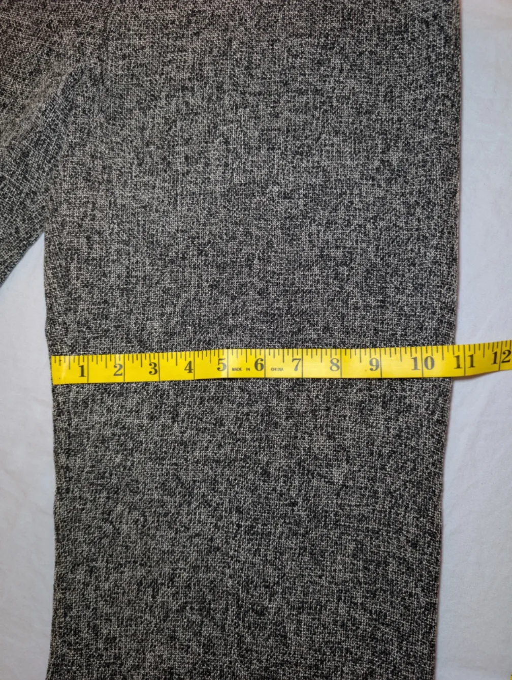 Women's Grey & White Tweed-look Wide Leg Pants image indicator(3)