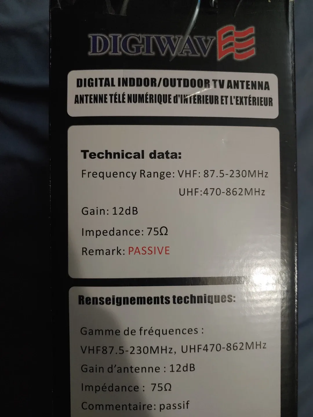 Digiwave Digital Indoor/Outdoor TV Antenna (Model ANT5009) image indicator(4)