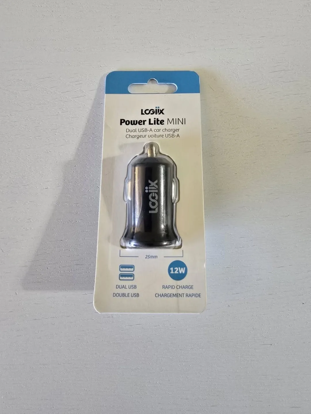 Logiix Power Lite mini Dual USB A Car charger - Brand new thumbnail