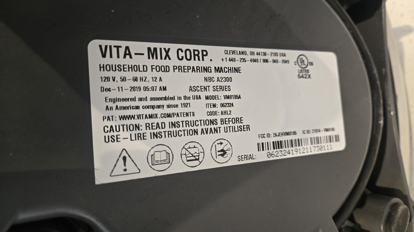 Vitamix Ascent Series Blender - NBC 42300 - photo 3