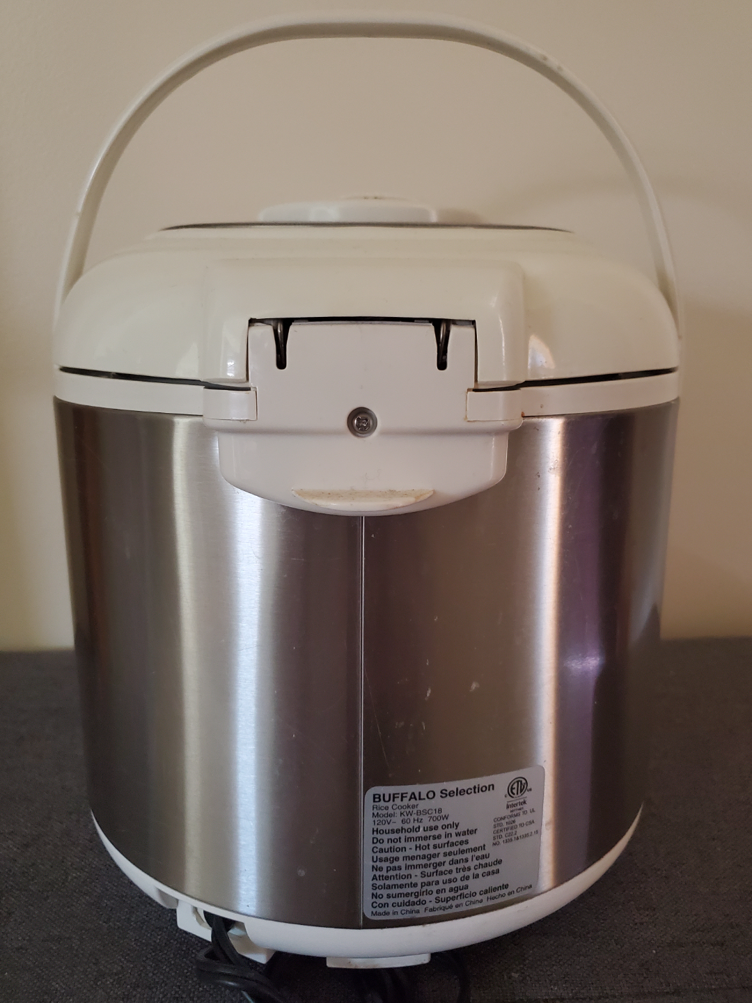 Buffalo Selection Rice Cooker - photo 3