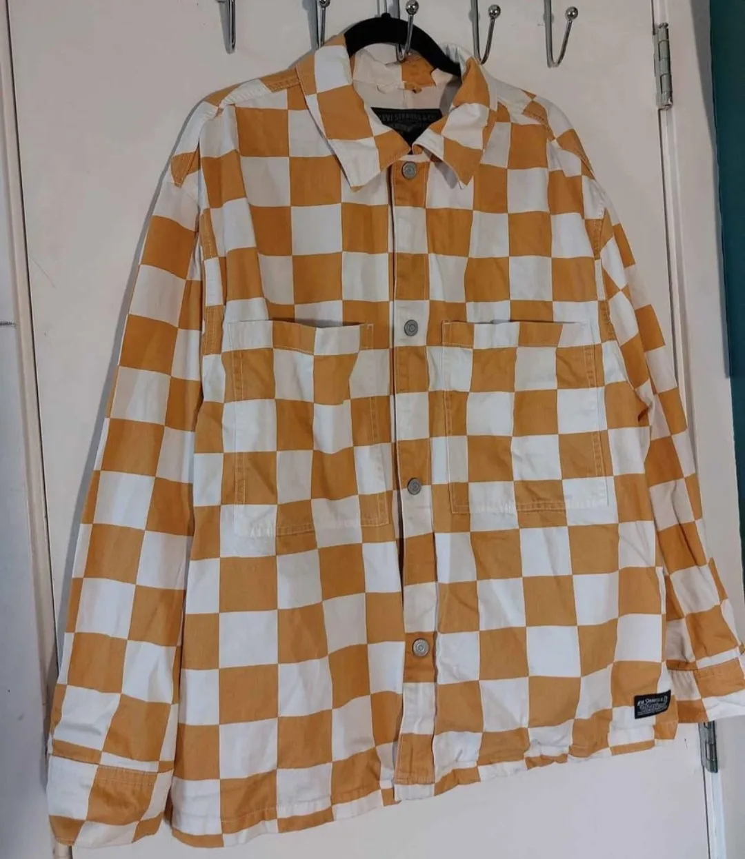 Levi's Checkered Button-Up Jacket - Size M thumbnail