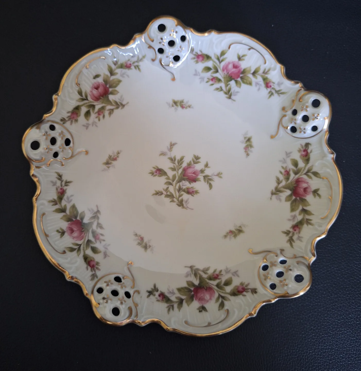 Rosenthal Moliere Rose Pattern Porcelain Serving Dish thumbnail