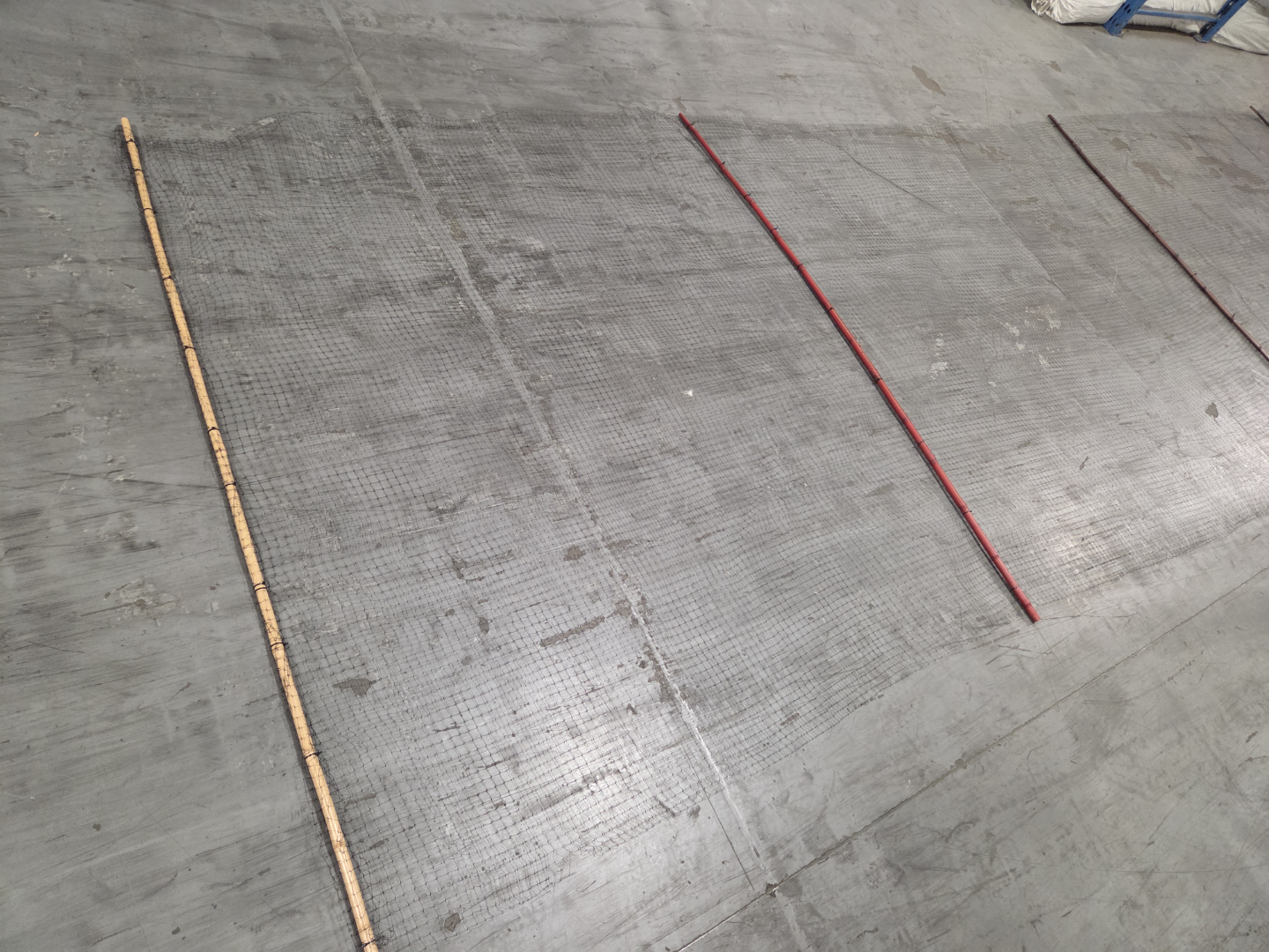 48ft by 6ft Black netting with bamboo poles - photo 4