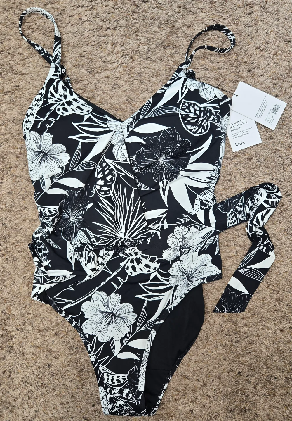 Knix Wrap One-Piece Swimsuit-limited edition pattern thumbnail