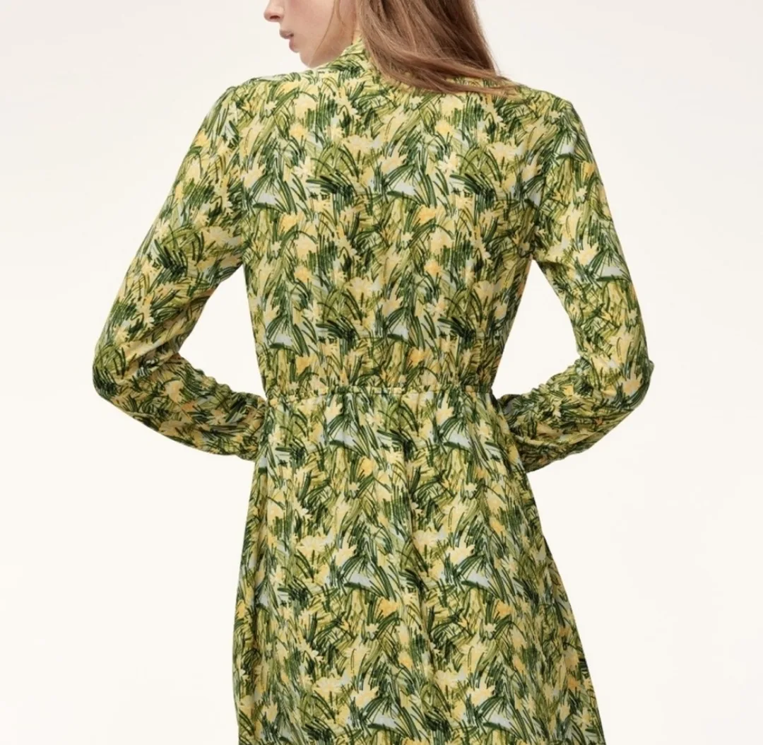 Aritzia Sunday Best Tie-Neck Mini Dress NEW image indicator(2)